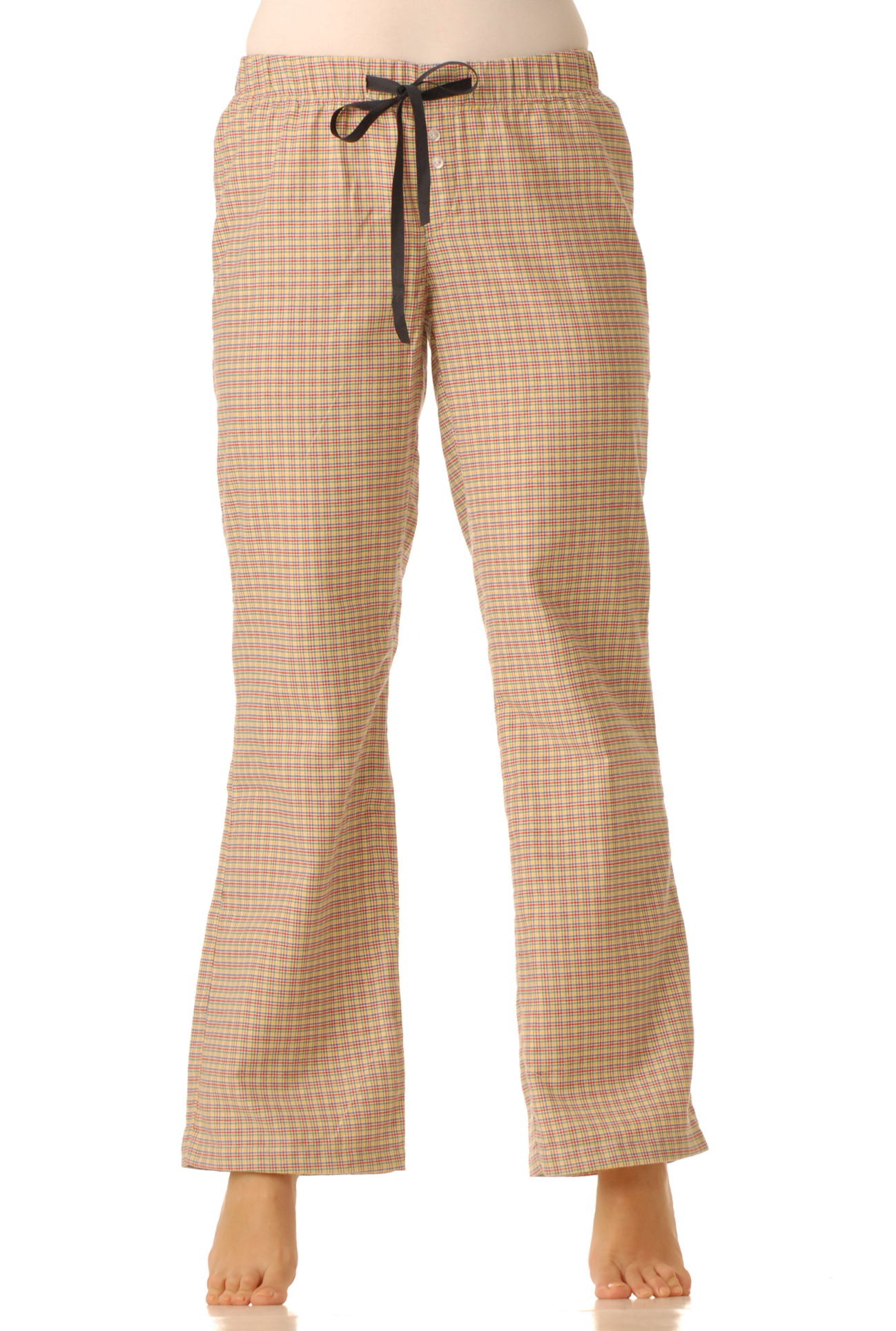 Flanelové pyžamové kalhoty - Barevná kostka